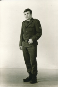 During military service, 1976