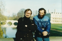 Jan Pfeiffer (left) with his colleague Luboš Krbec, Oxford, c. 1984