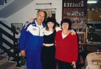 Mr. and Mrs. Bialik with their daughter Anat, 1990s