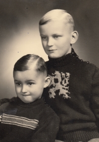 Ladislav Kukla (left) with his brother