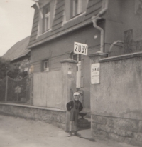 Ladislav Kukla in front of his father's surgery