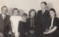 Family of Josef Sedlák, circa 1940