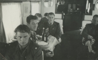 Train journey to Korea, 1954