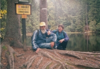 With her husband Josef in Šumava, 1990s