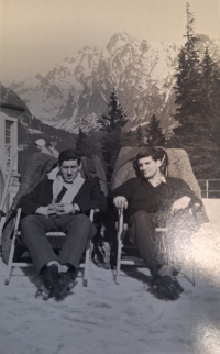  Bohumil Kozela (right) with his brother Josef in the Tatras