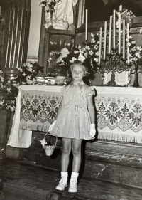 Corpus Christi in the church in Přeštice in 1959