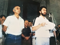 Aram Manukyan and Vano Siradeghyan at Opear Square