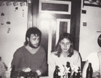 On the right Ladislav Dolejš, Křepice, 1980s