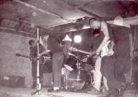 After a trip from Poland to Hungary, The Ex performed in a barn in Křepice, 1 May 1987