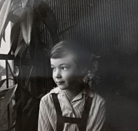 Zdenka Tichotová as a little spark, 1960s, Prague Solidarity