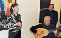 Zdenka Tichotova with her husband Jiří Tichota, 1990s