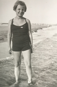 In Grado, Italy, on a convalescent stay, 1933