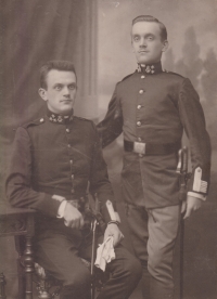 Jan Weisz, father of the witness, with his brother Heinrich Weisz