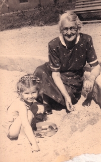 Lucie Lucká with grandmother