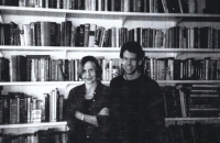 Zuzana Justman with son Philip Boroff, New York