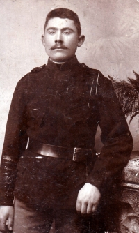 Daniel Malyk's maternal grandfather in the uniform of a dispatcher of the Austro-Hungarian railways