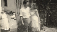 Danuša Brůhová's parents, 1955