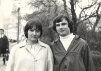 Danuše Brůhová after her wedding, 1970