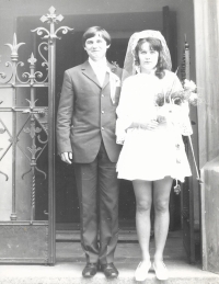 Wedding of Danuše Brůhová, 1970