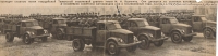 Newspaper photo: parade on Red Square (A. Muratov is marked with an arrow), 7 November 1947.