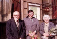 Daniel Malyk with his parents after graduation in 1973