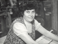 Mrs. Sokolová in the textile factory