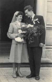 Maria Sokolová with her husband Antonín Sokol