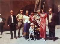 Pavla Erbanová at graduation, Karolinum, 1970s