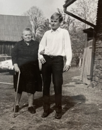 František Randa with his mother