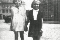 With my friend Mirka, Kroměříž, 40s