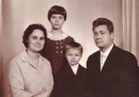 Iryna with her parents and brother Oleksandr. Lviv, 1969