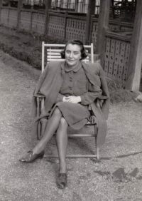 Mother of the witness Jana Polášková, Hrubá Skála, 1943