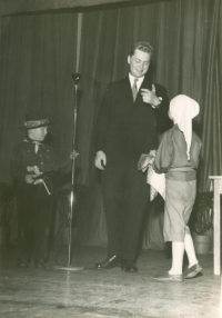 As a magician with children