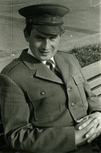 1980 Daniel Ženatý at the military camp in Benešov