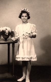 Jarmila Jelínková in her childhood