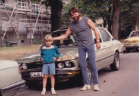 Witness with son Lukas, 1980s