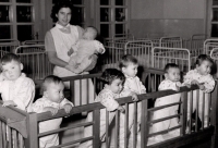 Jarmila Jelínková at work in the nursery