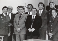 Ján Rišián with colleagues