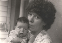 Olha Heiko with her son Nazar, 1988
