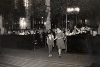 Marta Čermáková in the church - at the first communion of children