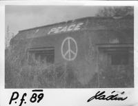 PF of Vladimír Lichtenberk with a small military bunker, 1989