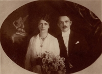 Anna, the grandmother of the witness, with her second husband, Mr. Pavlák