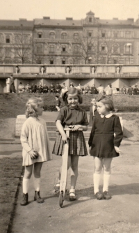 With friends, Prague, 1944