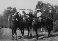 Vilibald Plaček during the harvest festival, Hať 60s