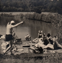 Witness´s family, summer at Hrubá Skála, 1940s