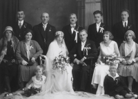 Grandparents' Wedding - Olga and Bohumil Ježkovi, 1930