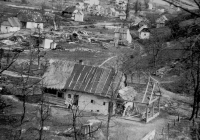 Destroyed village Nižná Pisaná after World War II