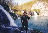 Dušan Kunčík at Plitvice Lakes during the UNPROFOR operation in 1994