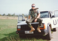 Dušan Kunčík in 1995 during the UNPROFOR operation