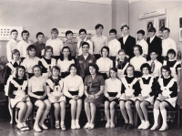 Olga Rubanovska's class, 1975